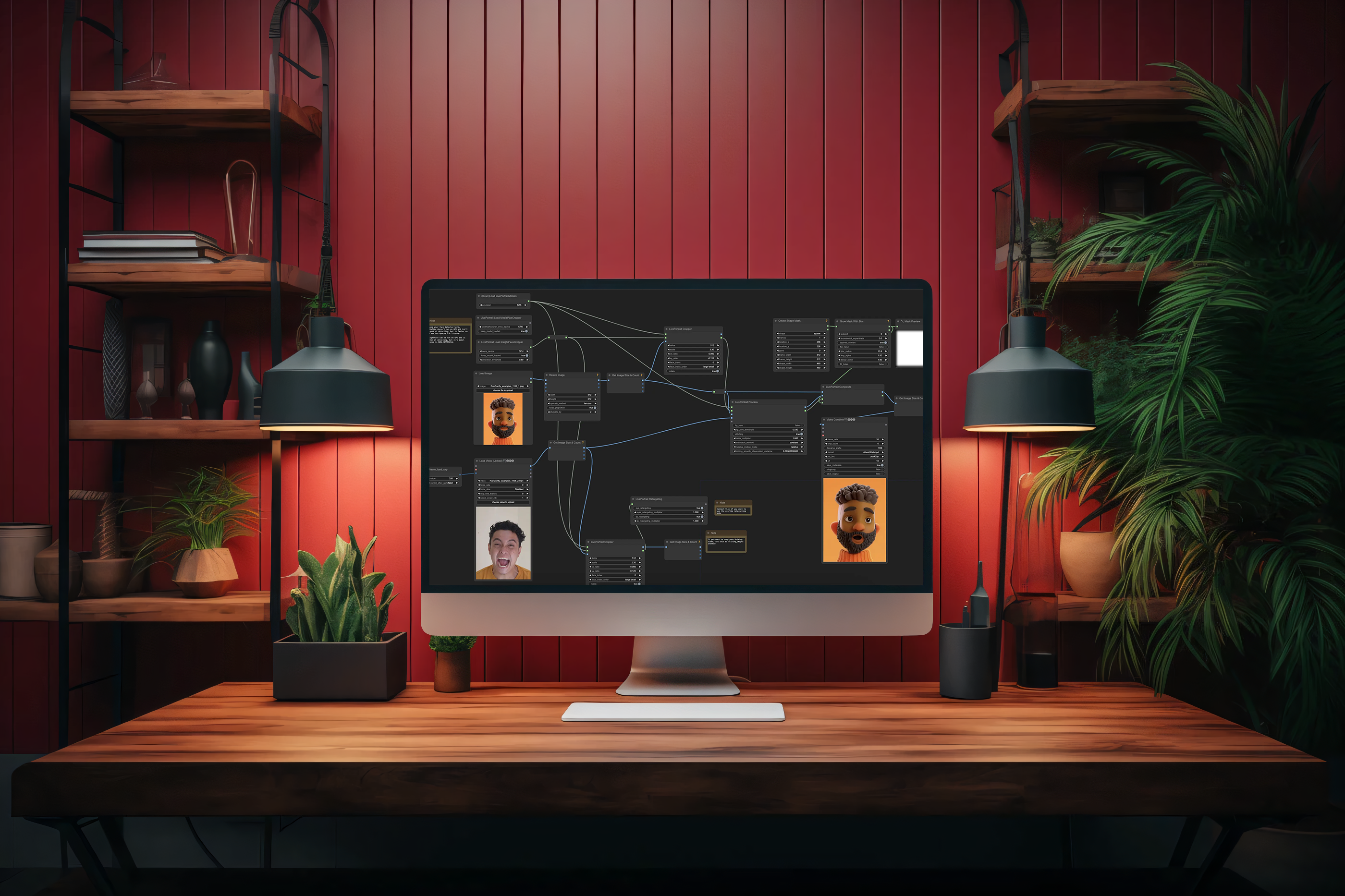 ComfyUI工作流界面